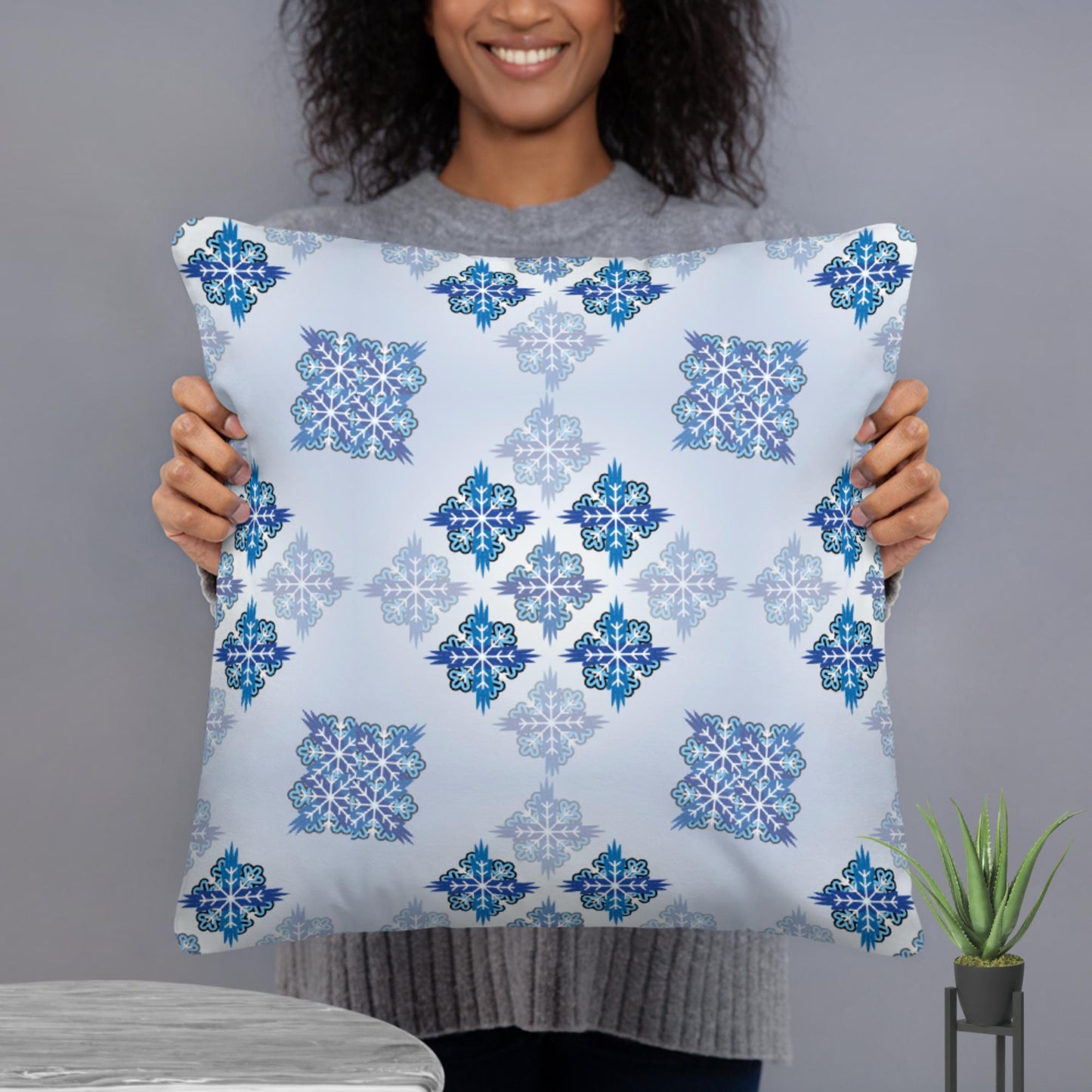 Bold, Blue Pillow