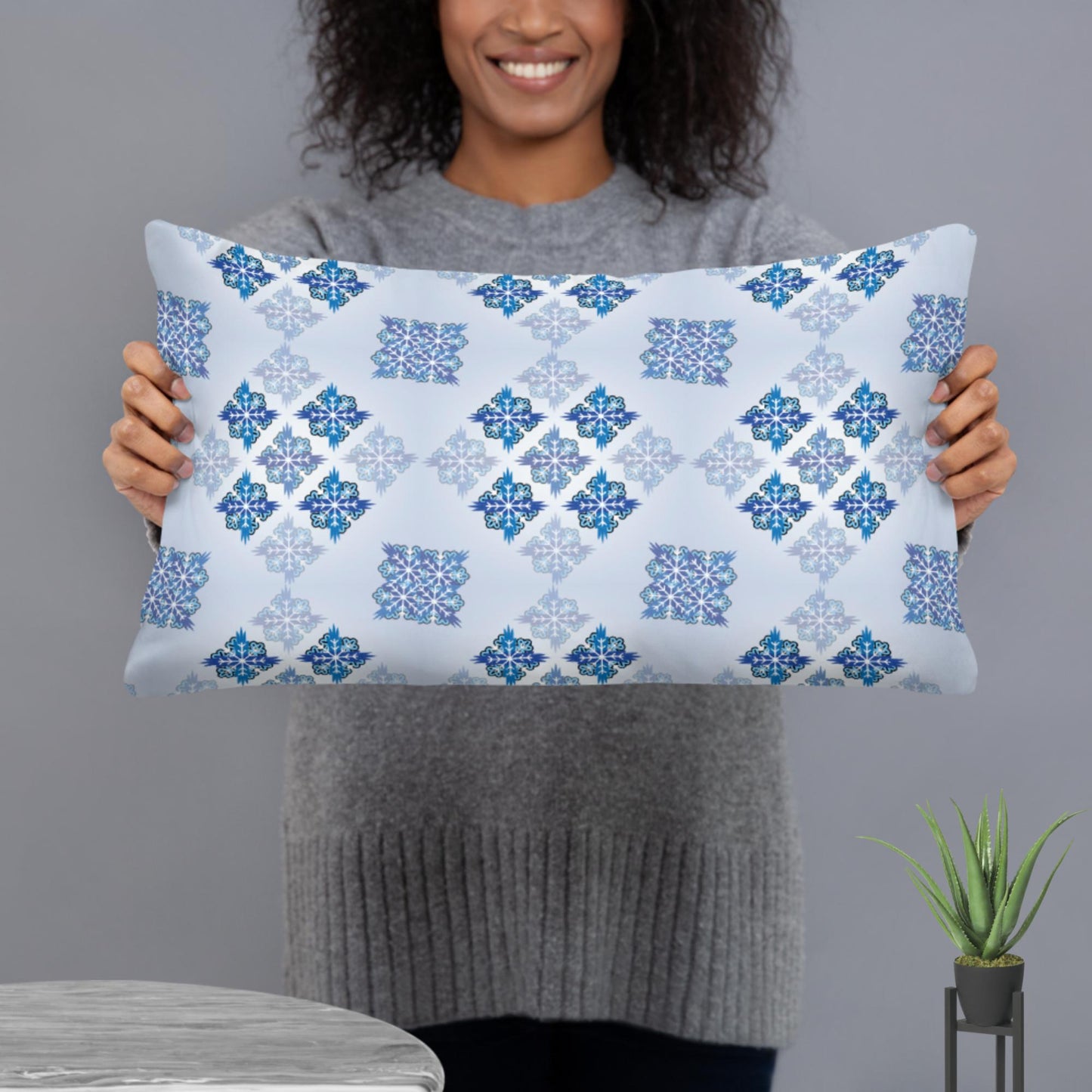 Bold, Blue Pillow
