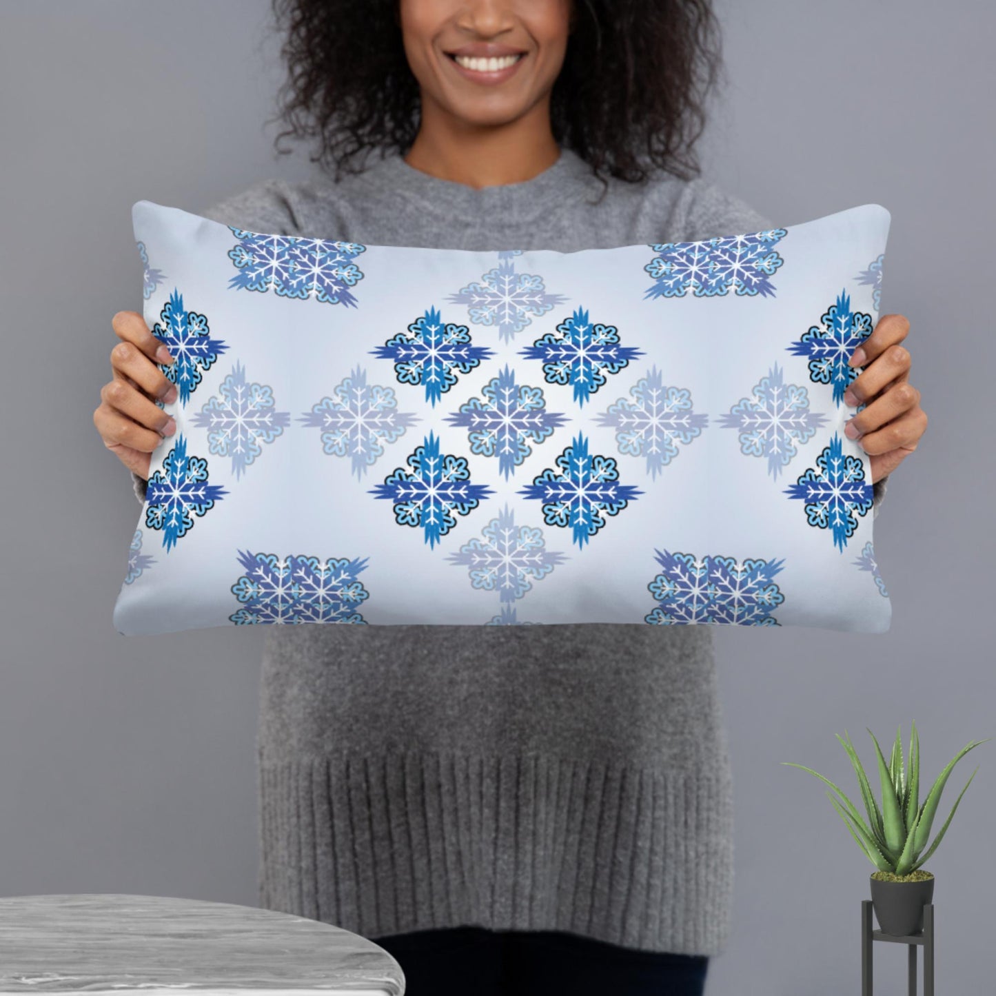 Bold, Blue Pillow