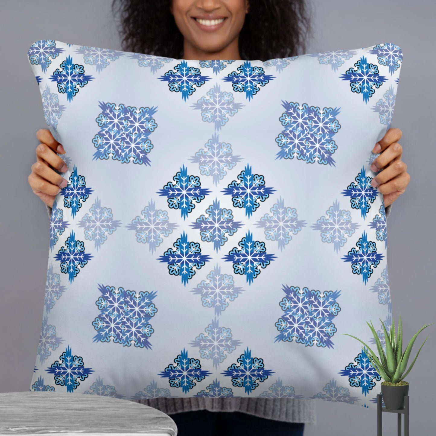 Bold, Blue Pillow