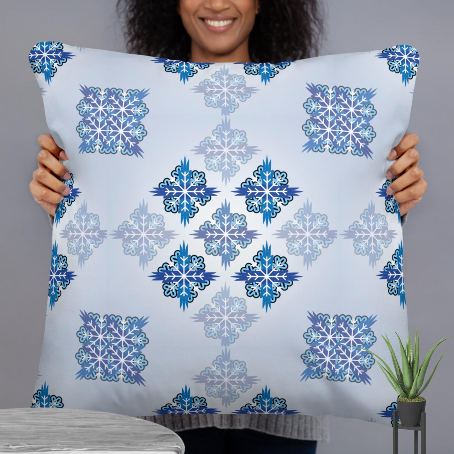Bold, Blue Pillow