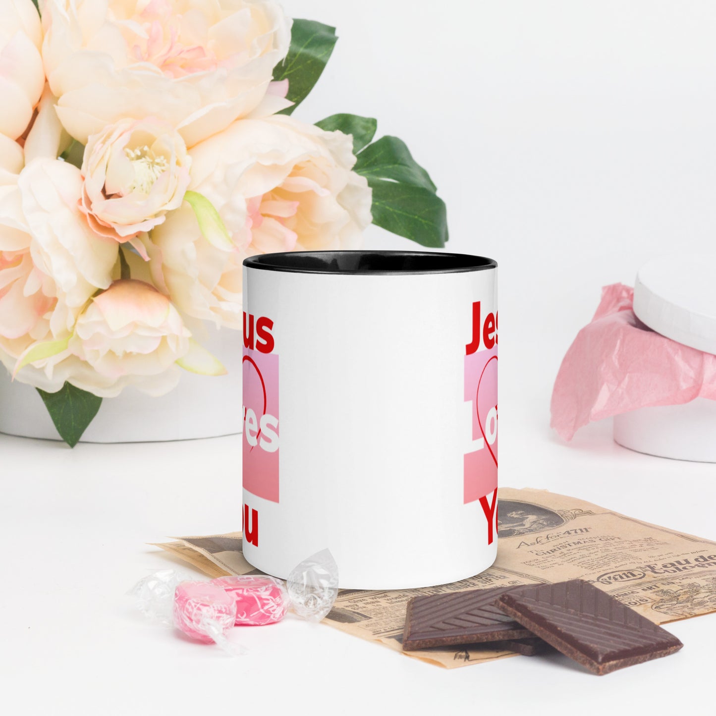 Jesus Loves You Mug with Color Inside