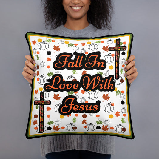 Fall In Love With Jesus Pillow