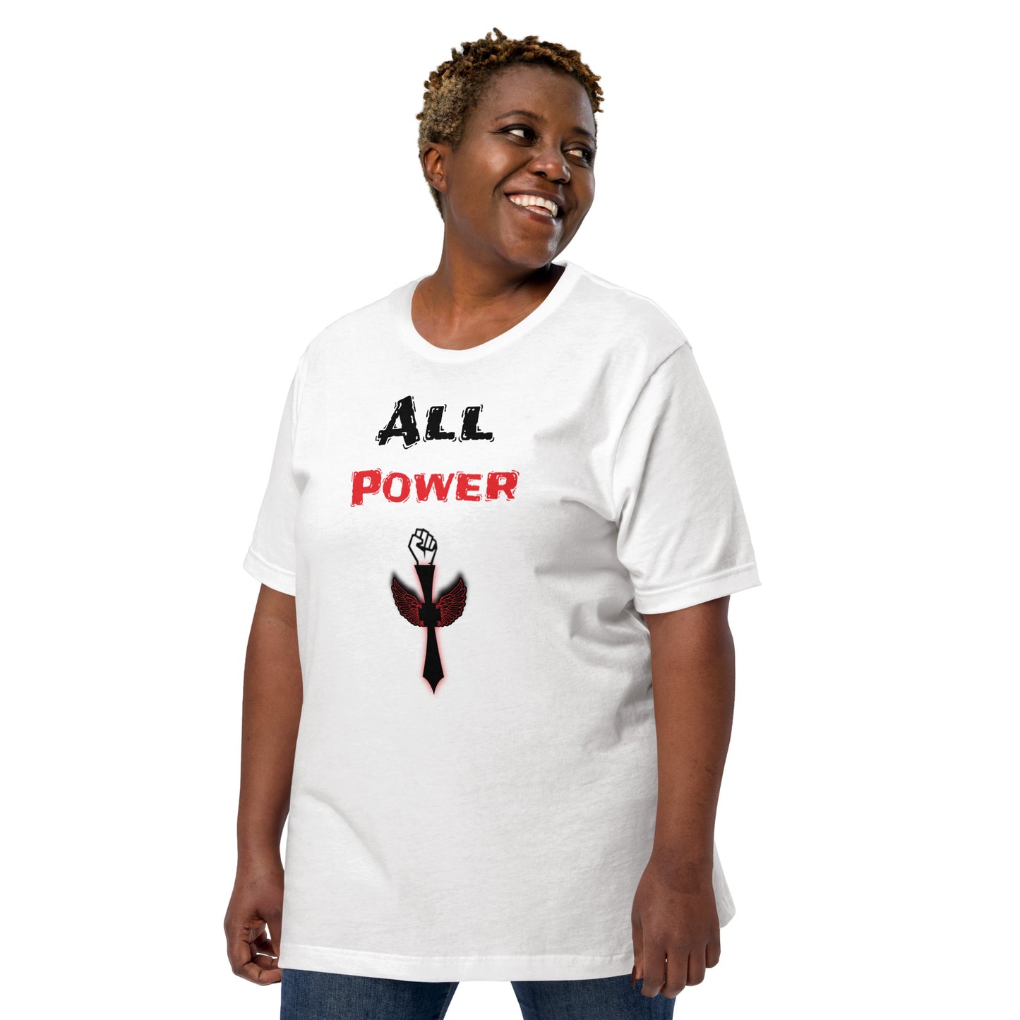 All Power Unisex t-shirt White