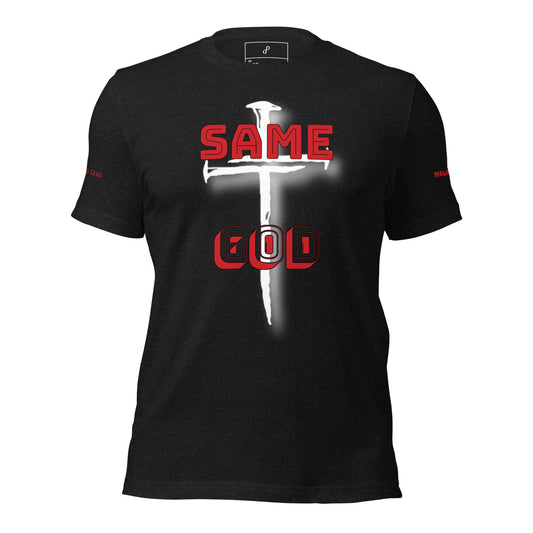 Same God Unisex black t-shirt