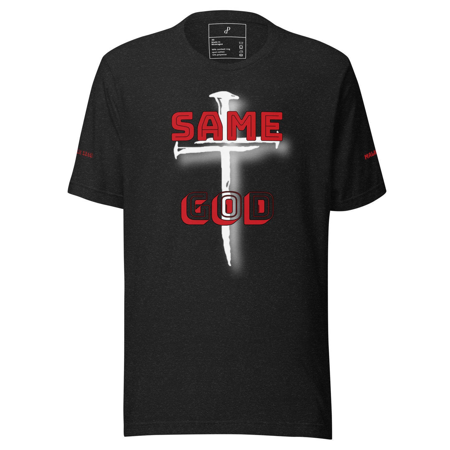 Same God Unisex black t-shirt