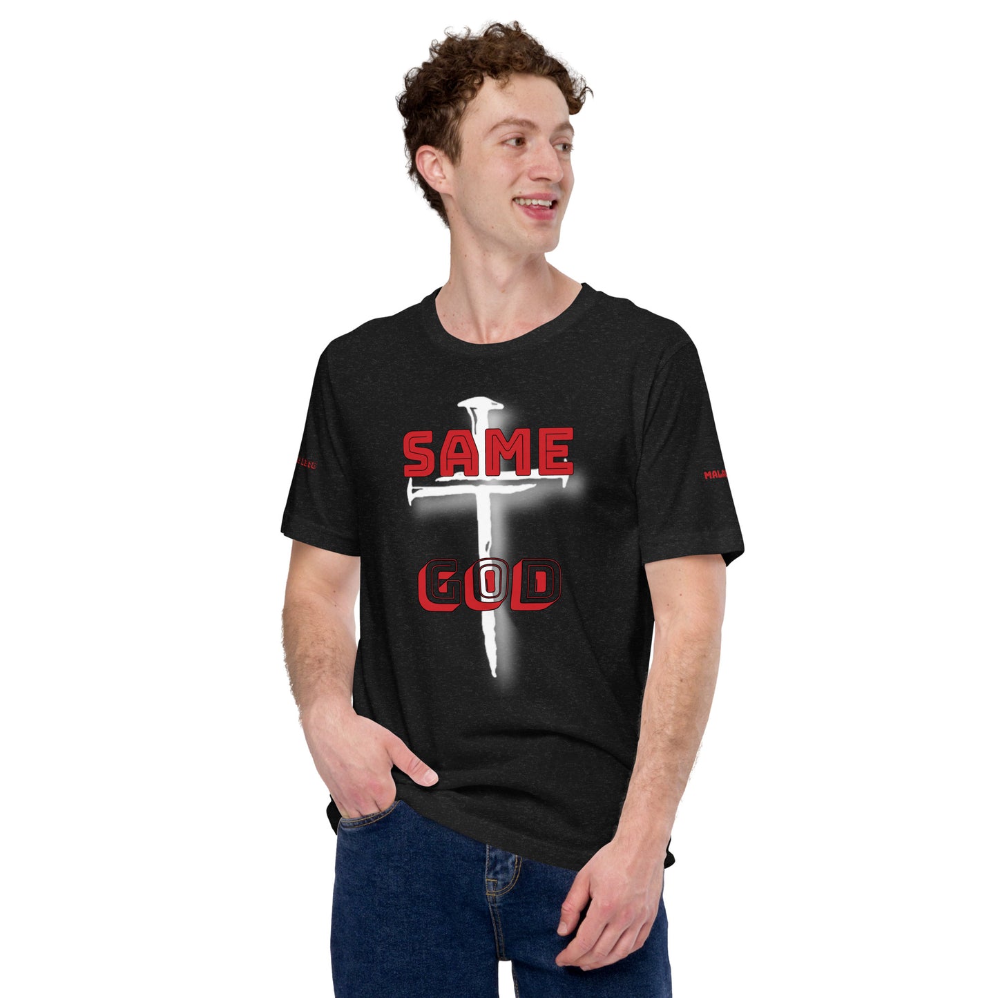 Same God Unisex black t-shirt